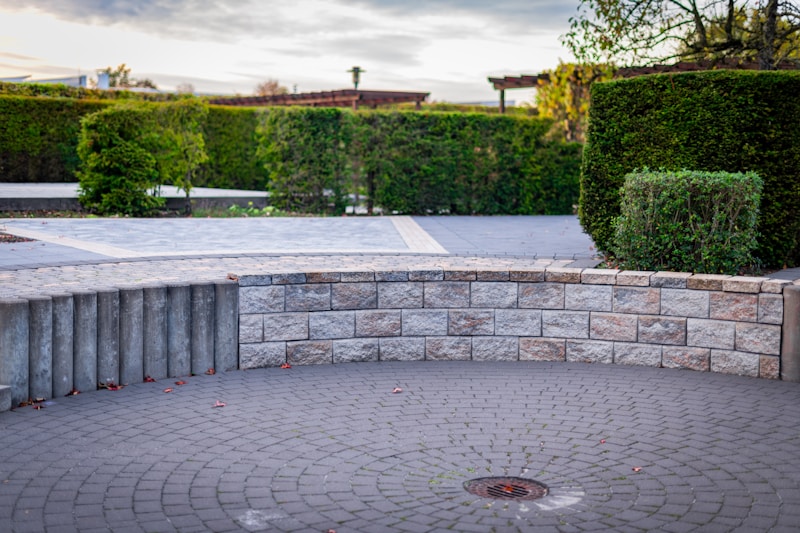 Paved garden path